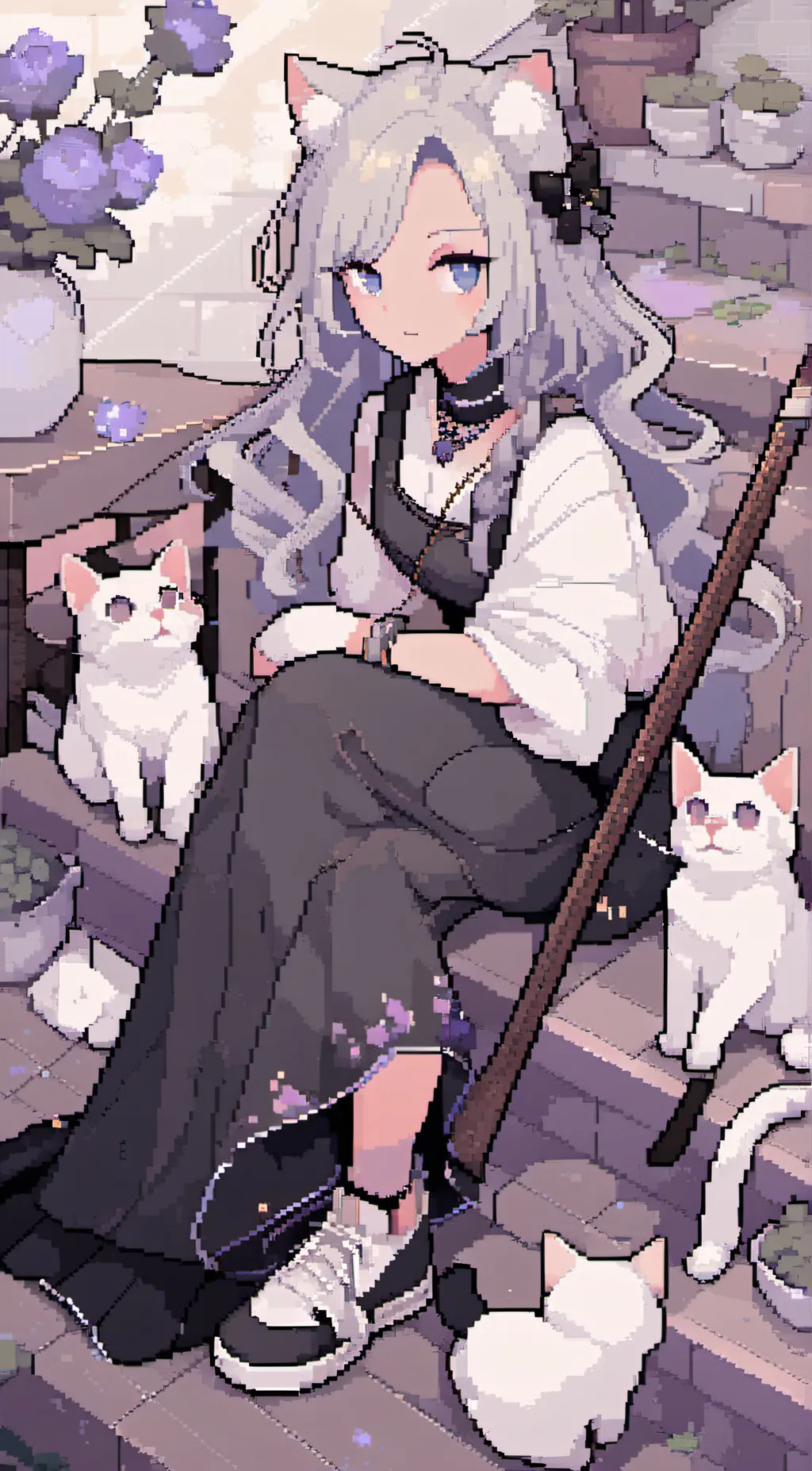 ai character: your catgirl  background