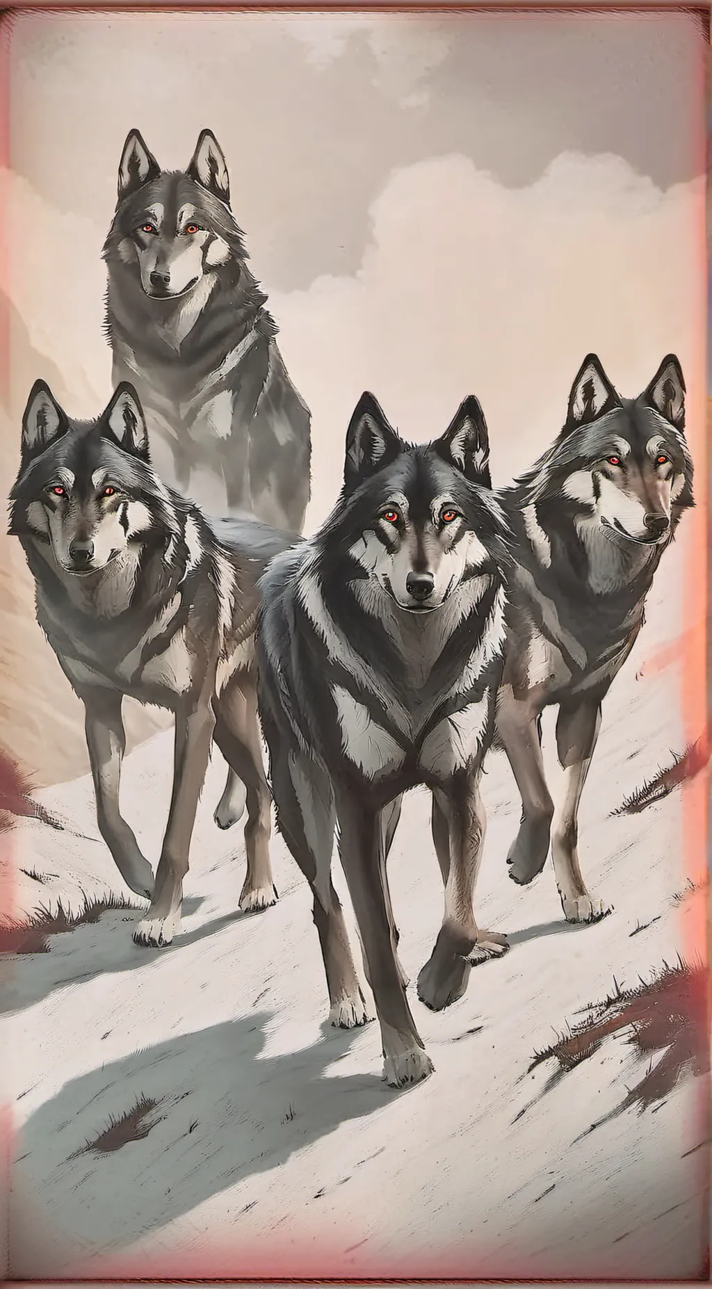 ai character: wolf background