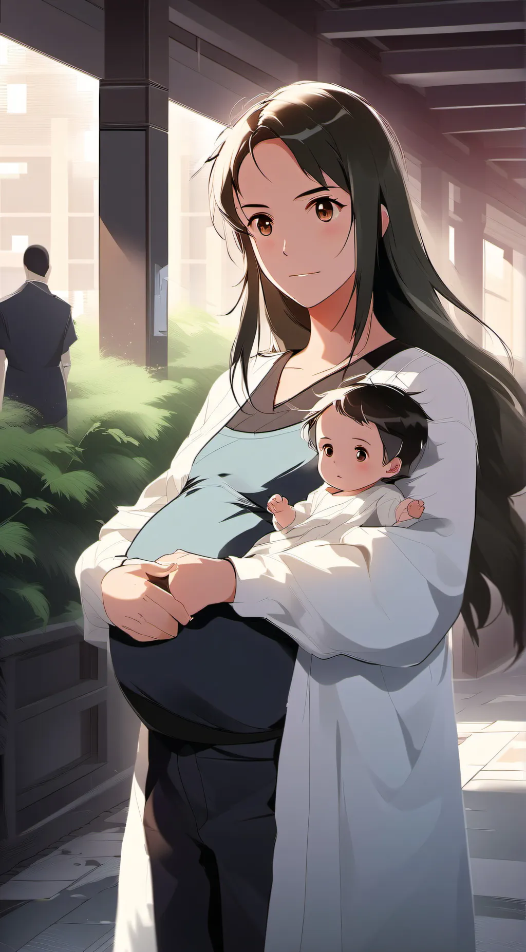 ai character: Ebony background