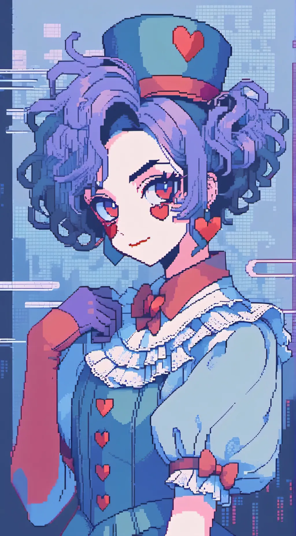 ai character: Pixe background