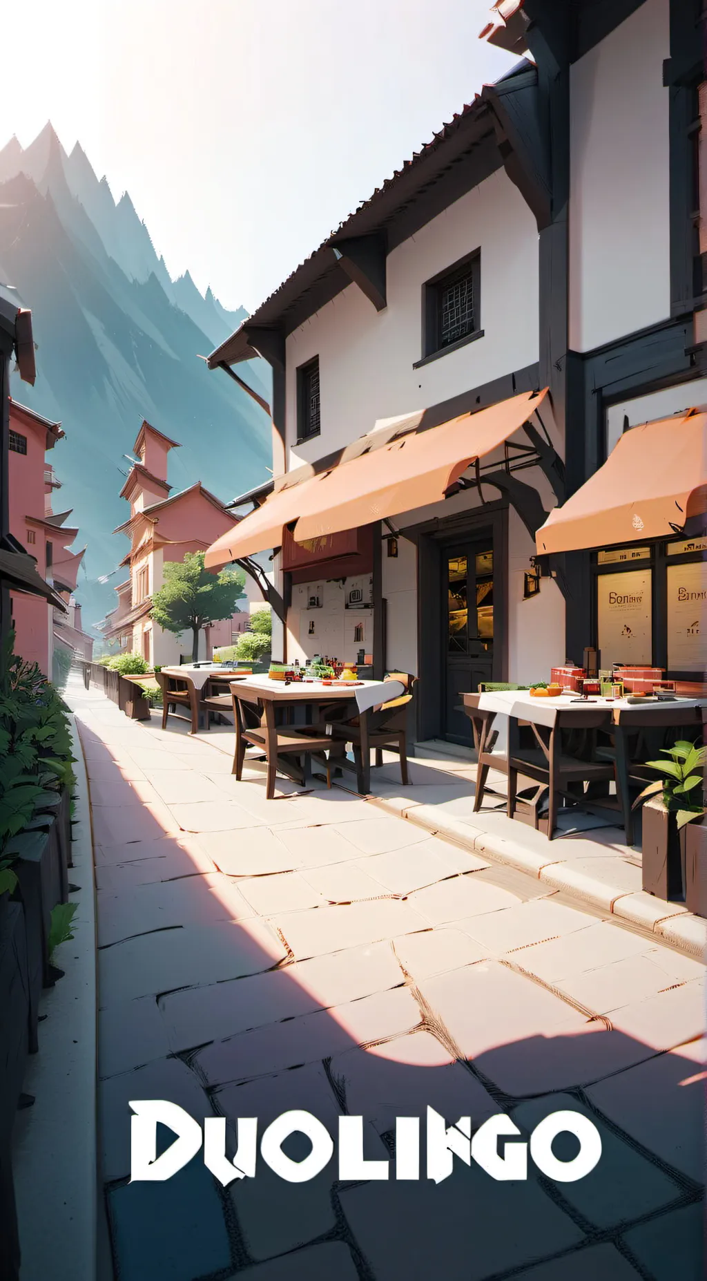 ai character:  ~ ★Duolingo★ ~ background