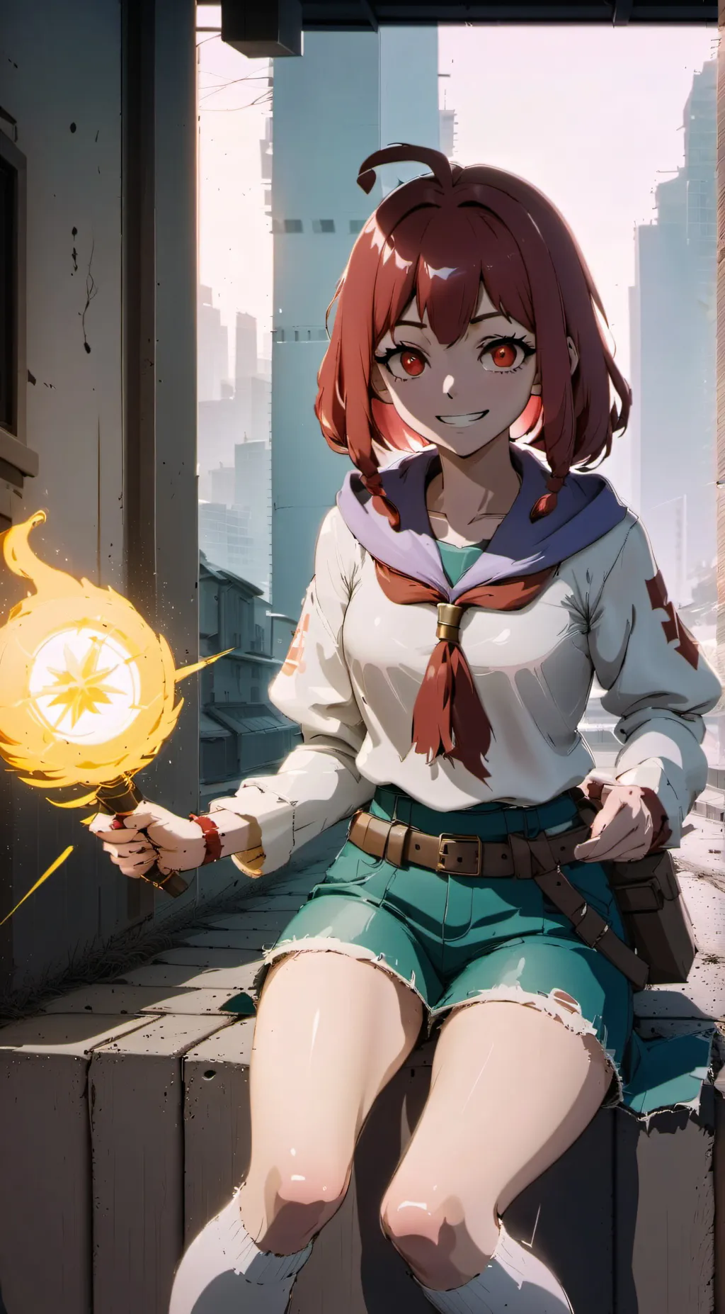 ai character: Sandy background