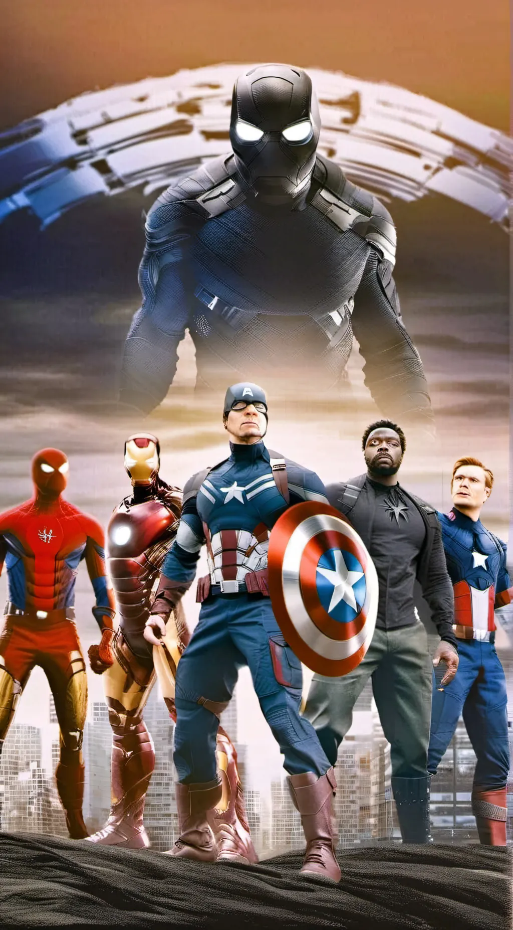 ai character: avengers background