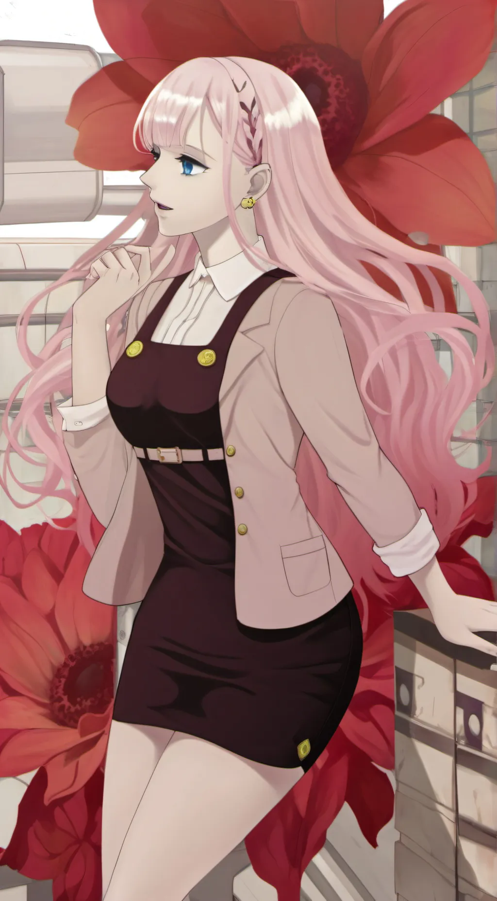 ai character: Talkie worker fake background