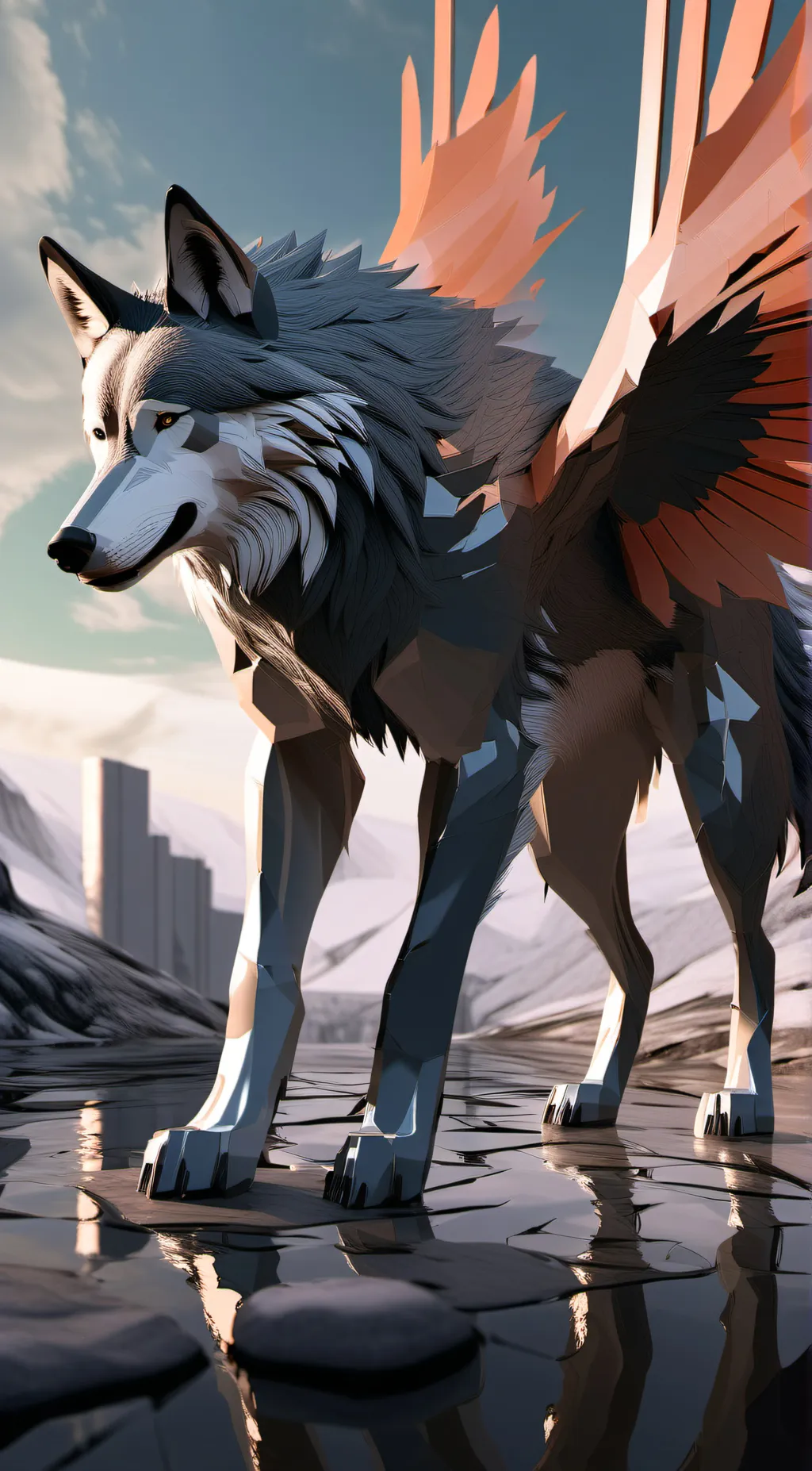 ai character: Dark background