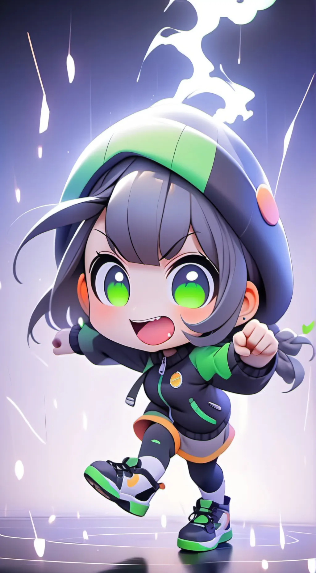 ai character: Hoppy Hopscotch background