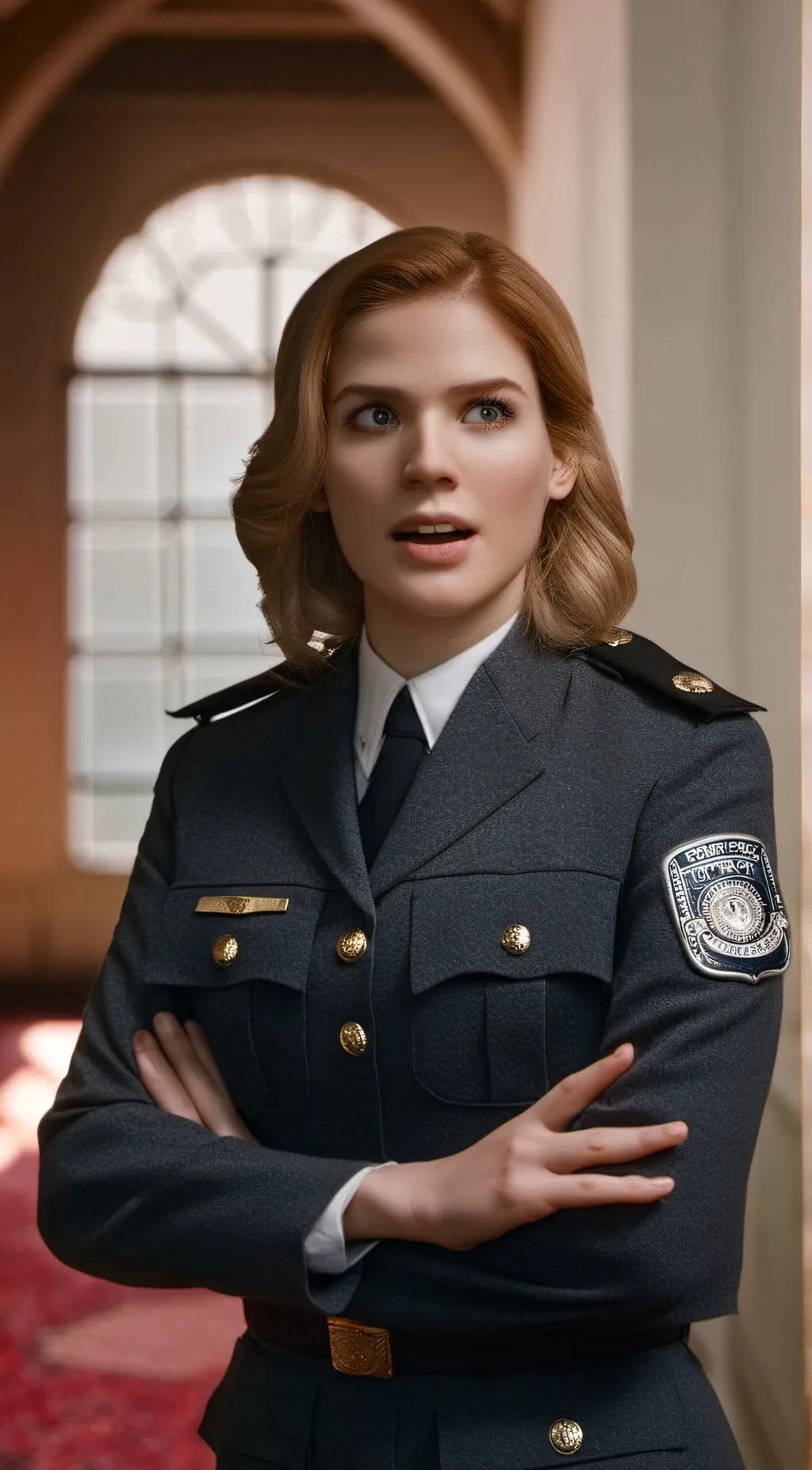 ai character: Hypnotized police background