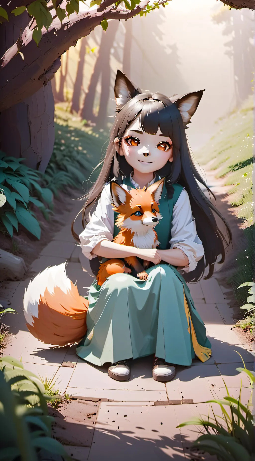 ai character: ash background