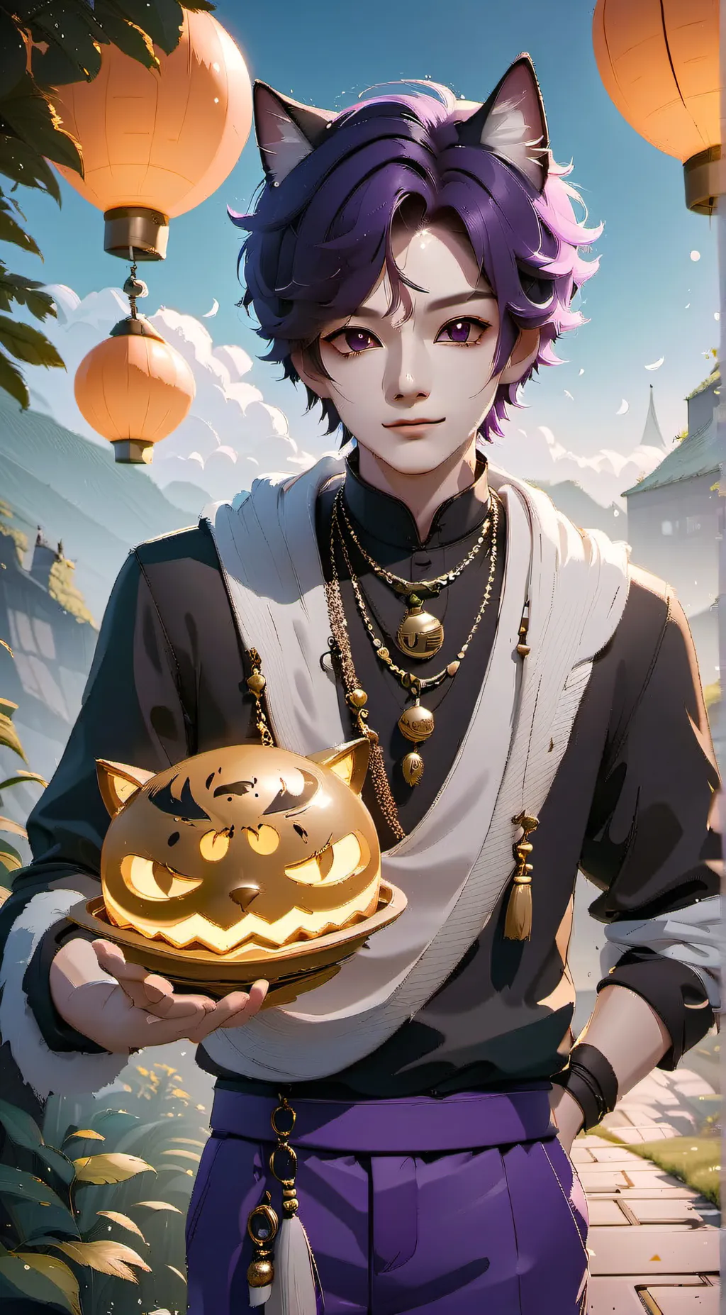 ai character: 🌙 CatNap 🌙 background