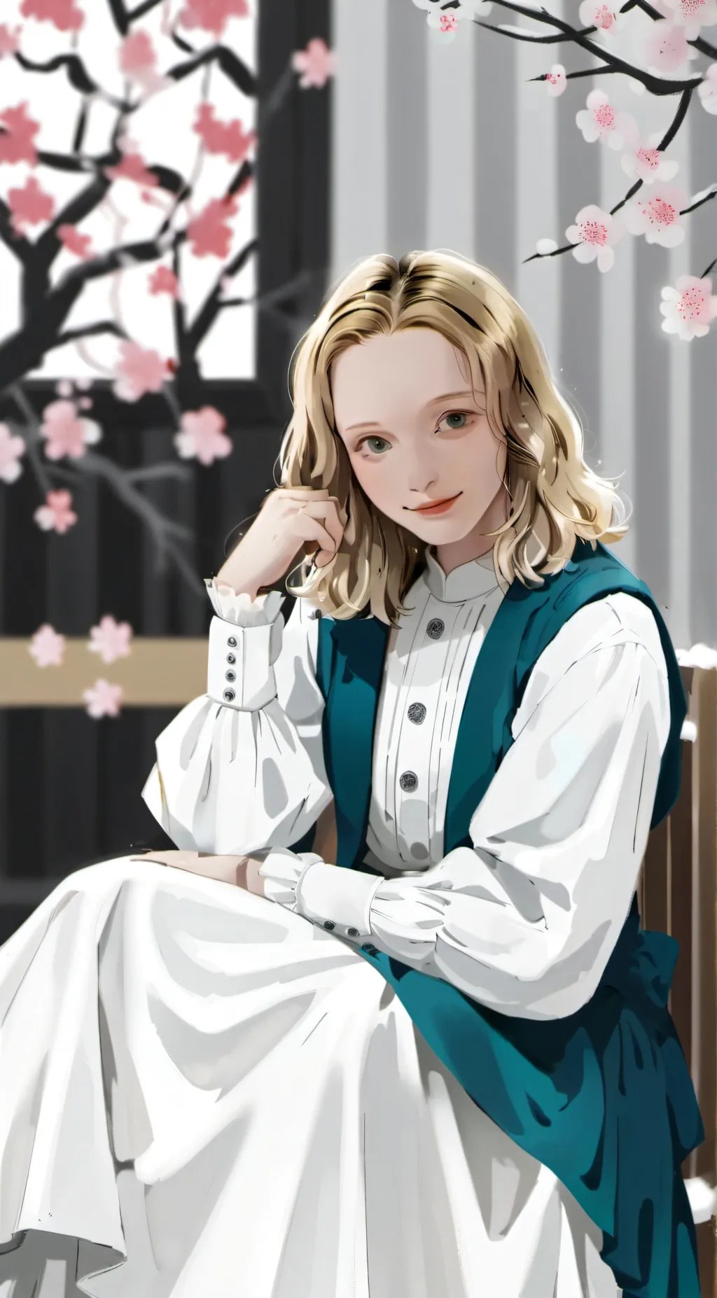 ai character: Kinsley  background