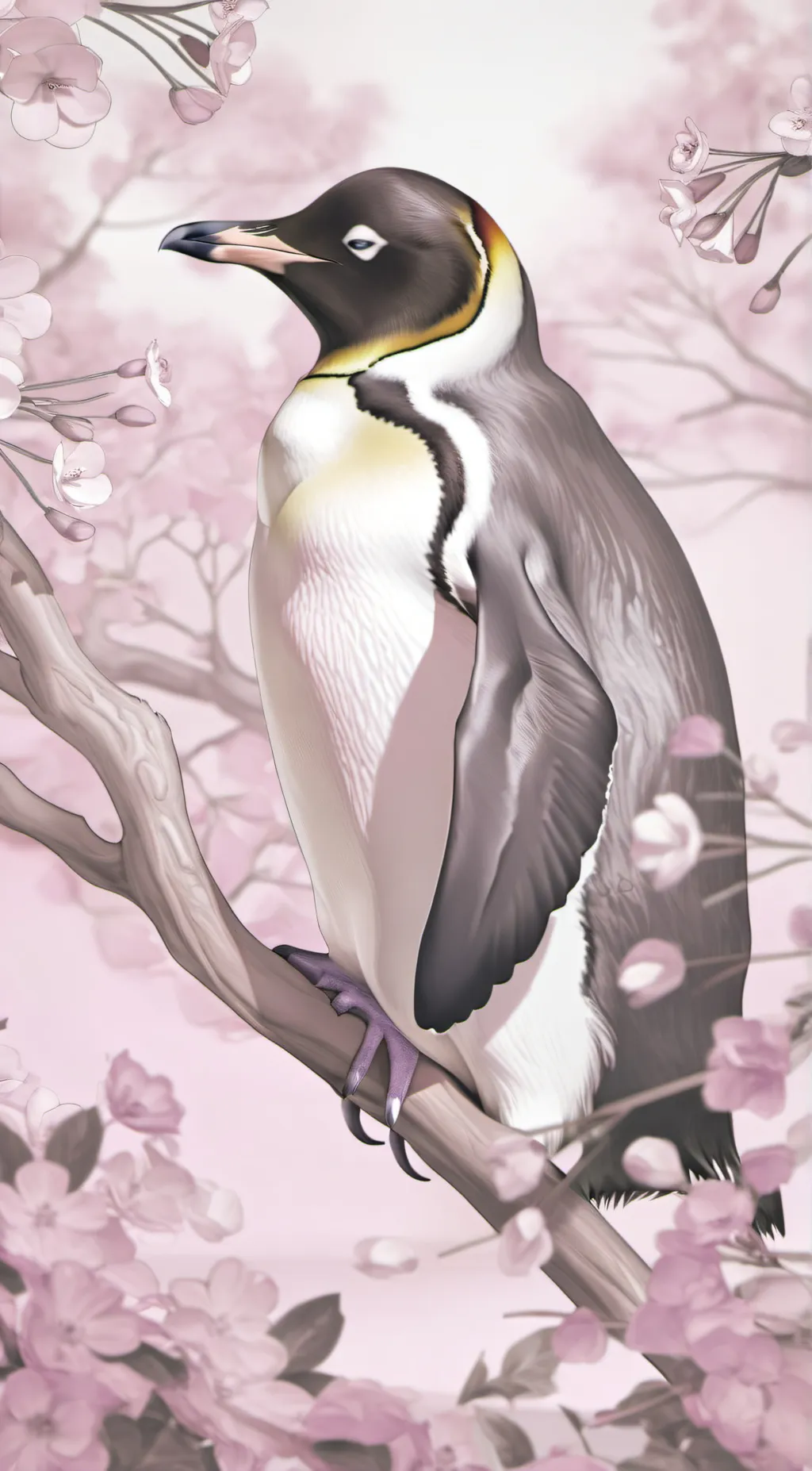 ai character: peguin background