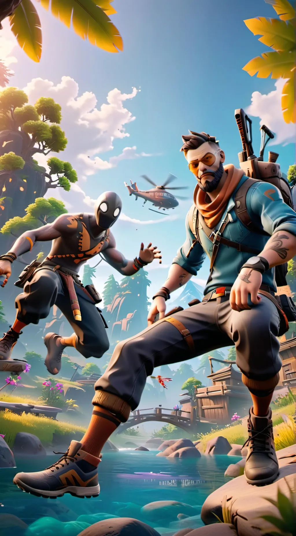 ai character: Fortnite background