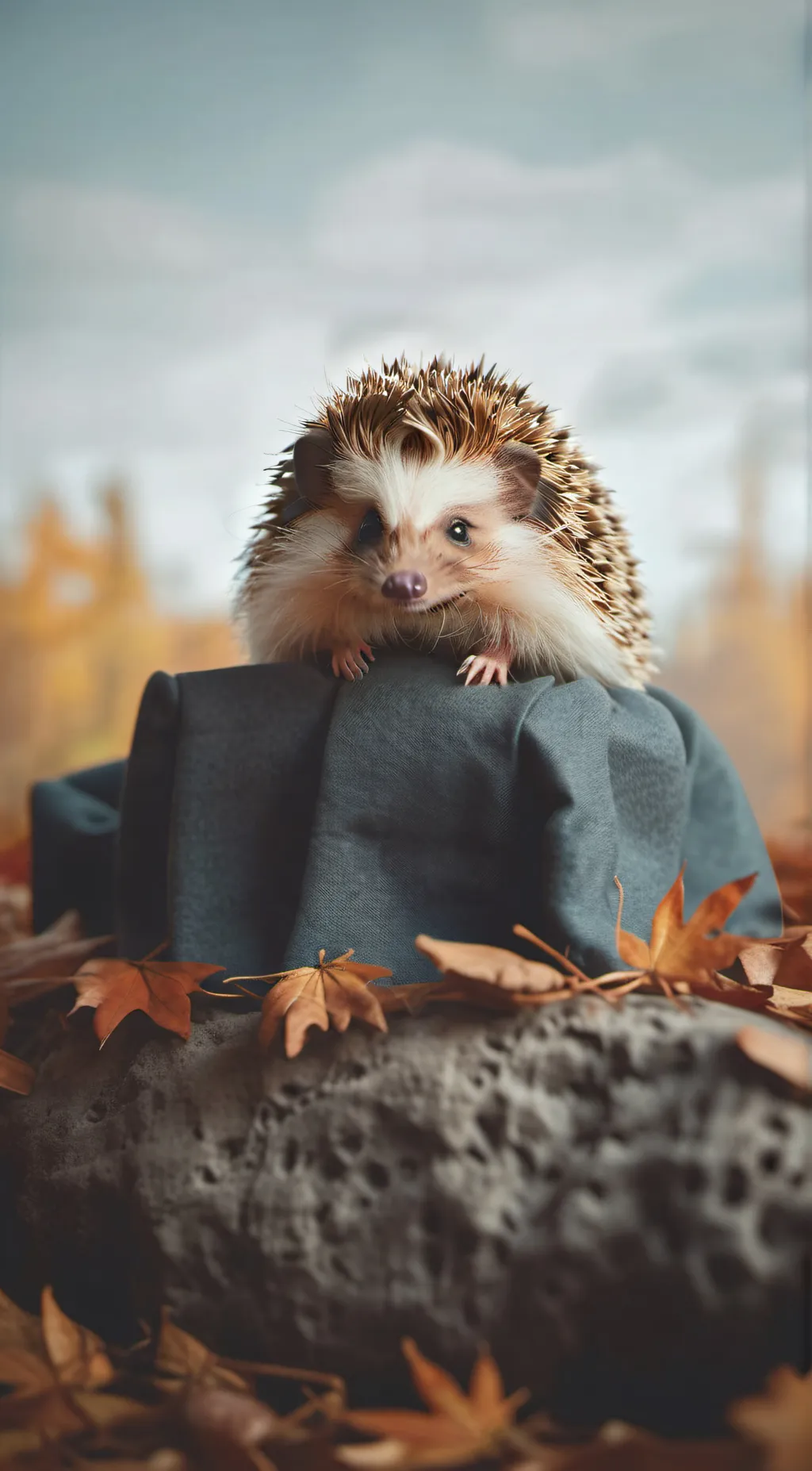 ai character: Autumn background