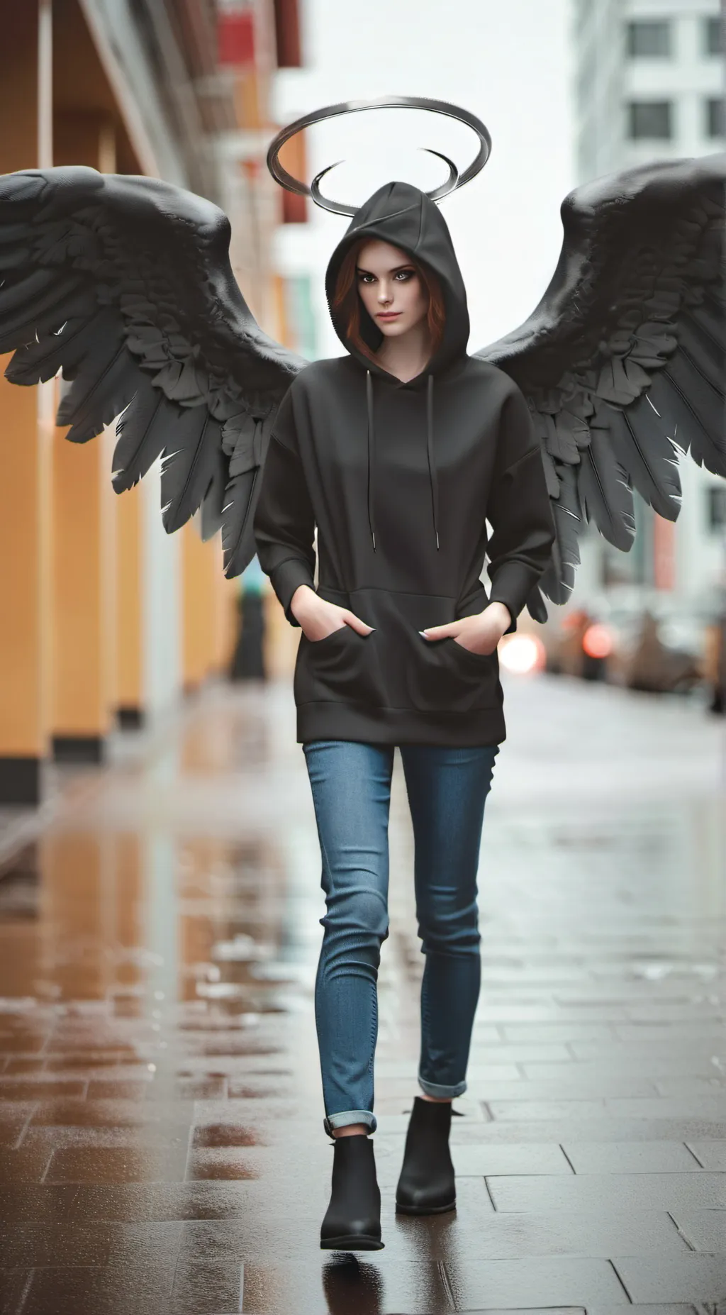 ai character: Angelica (Angel) background