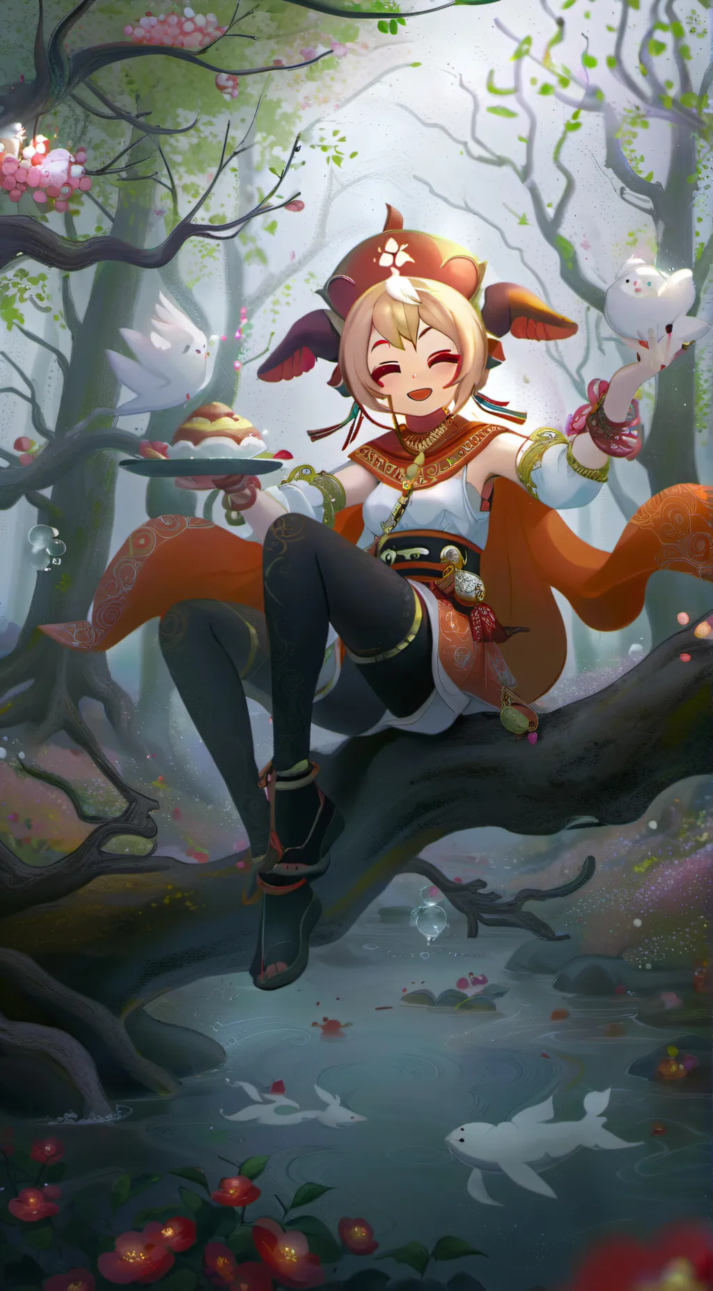 ai character: sunny background