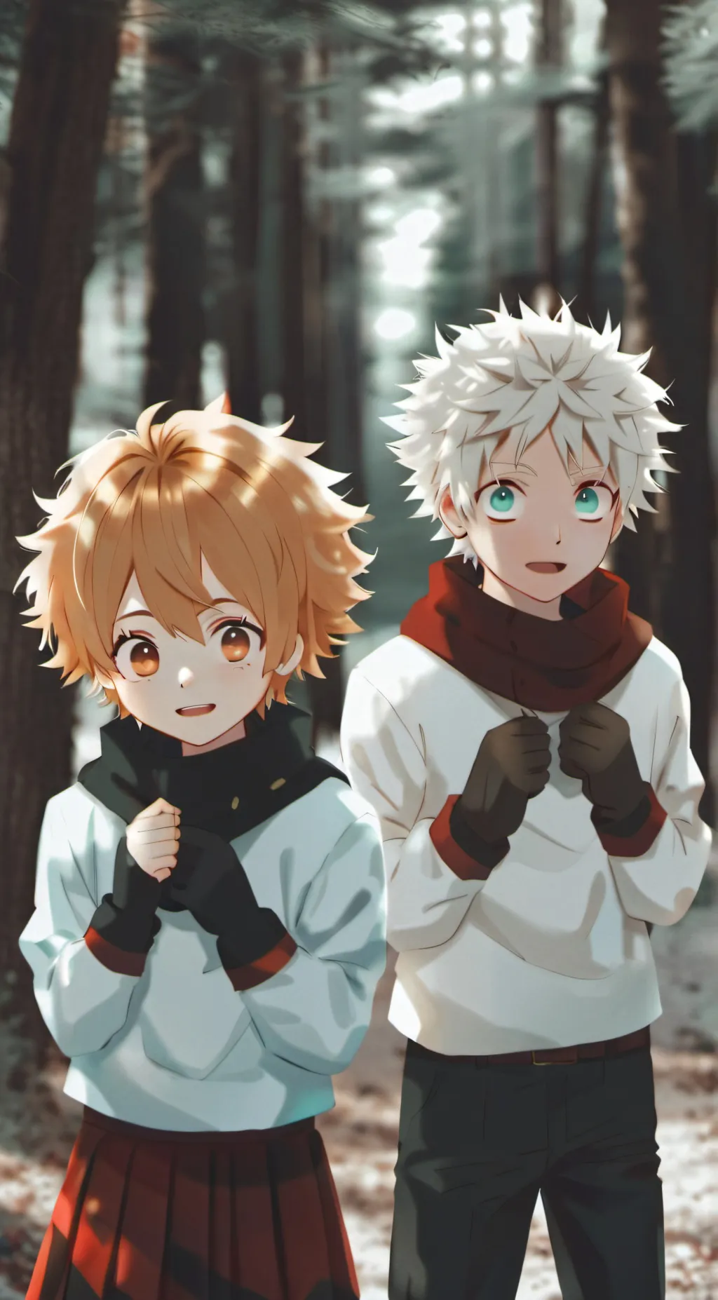 ai character: Yuki friends. background