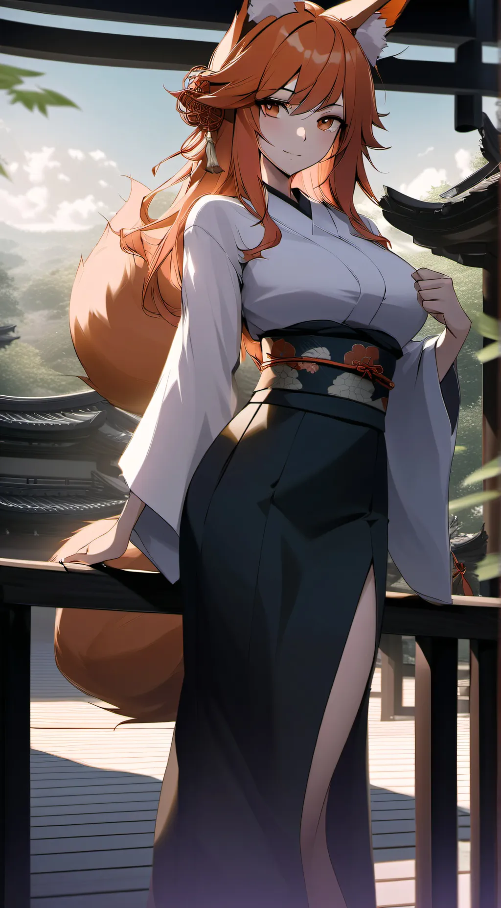 ai character: Sakura background