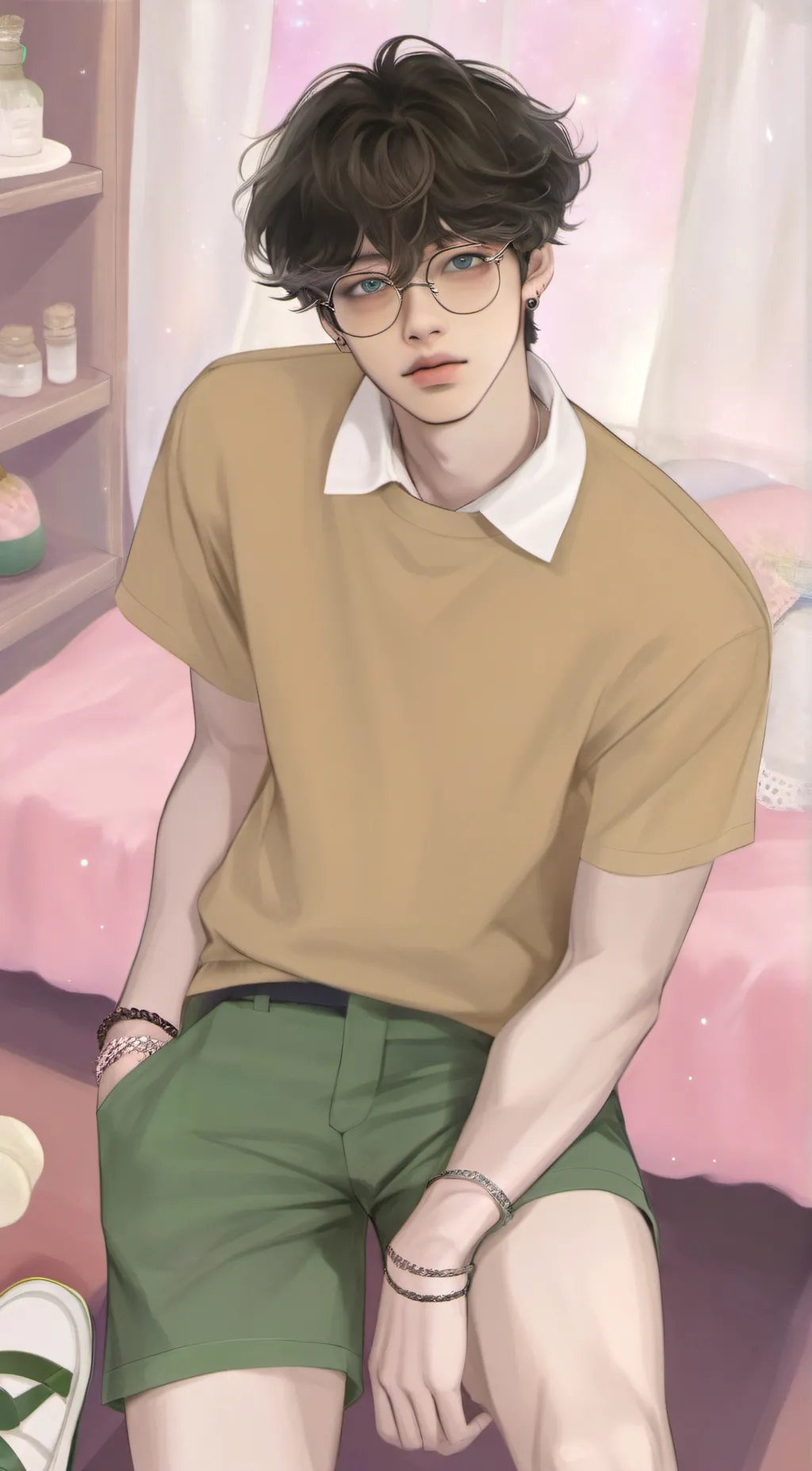 ai character: 💚 June♡ background