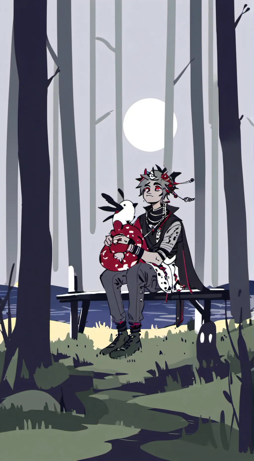 ai character: war(hazbin) background