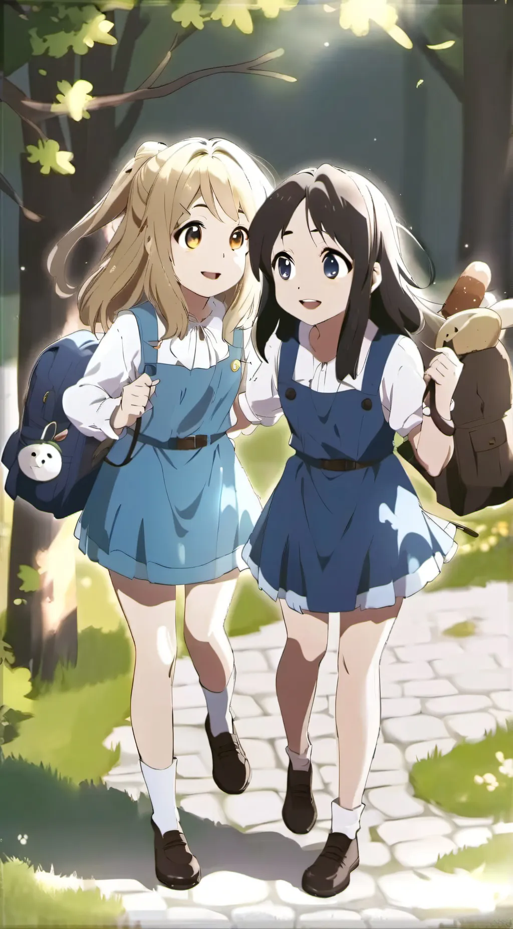 ai character: The kids of night background