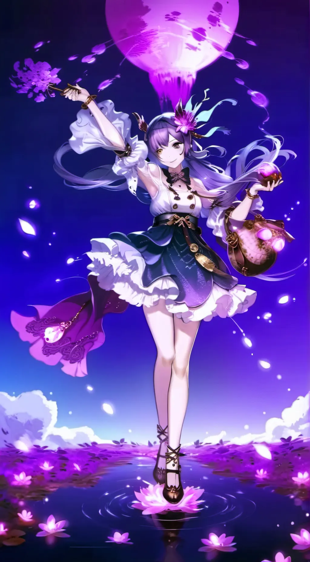 ai character: Luna background