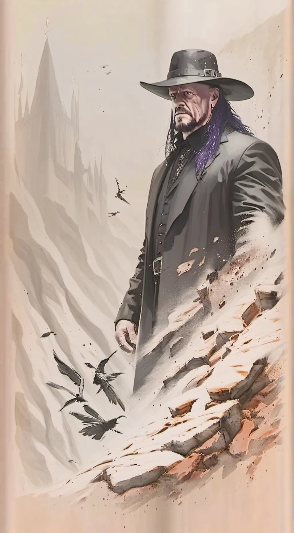 ai character: UNDERTAKER  background