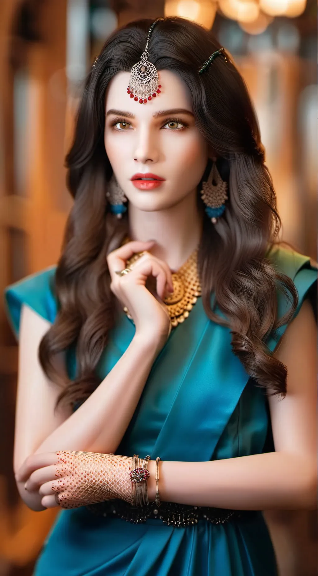 ai character: Dawn background