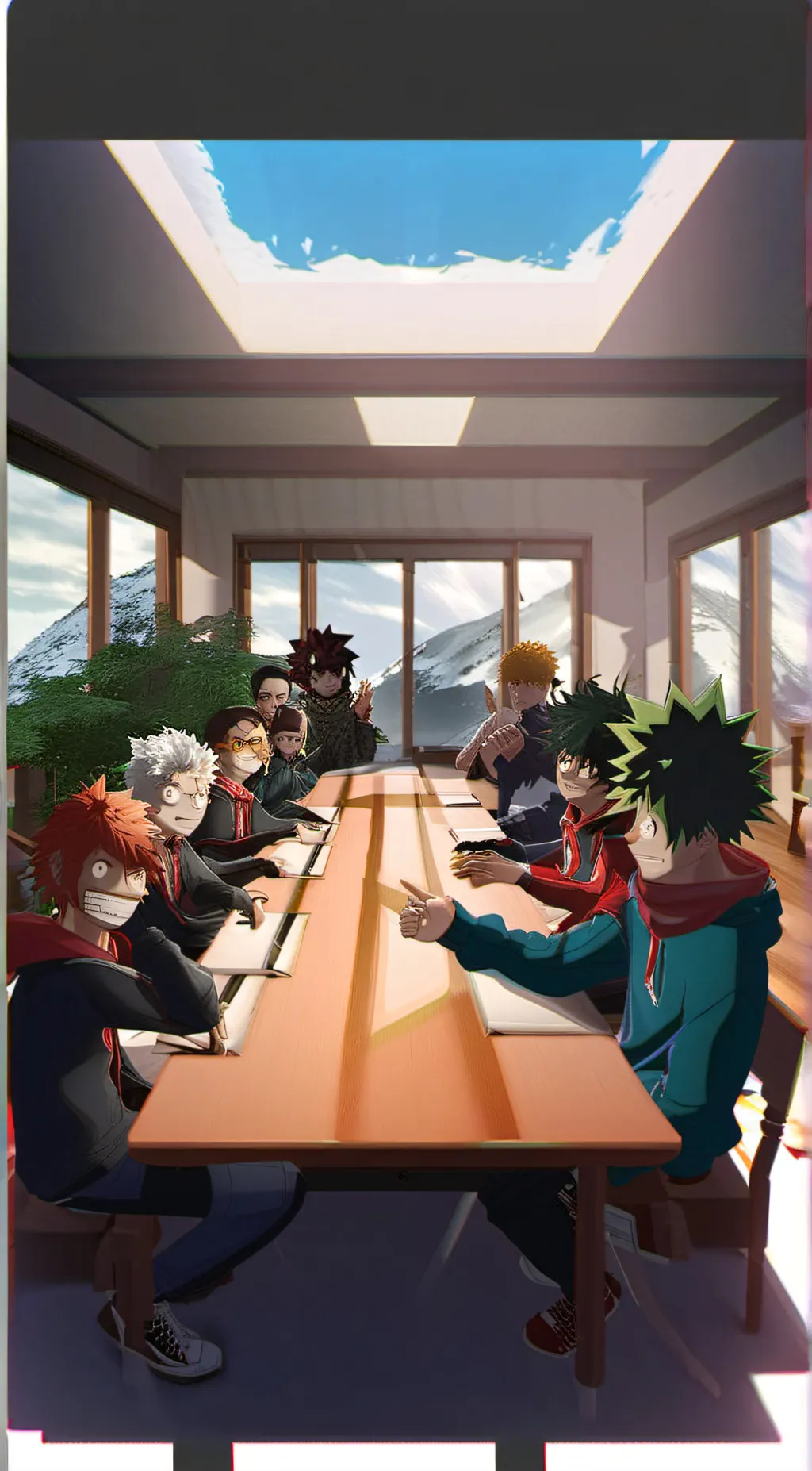 ai character: Mha vrchat  background