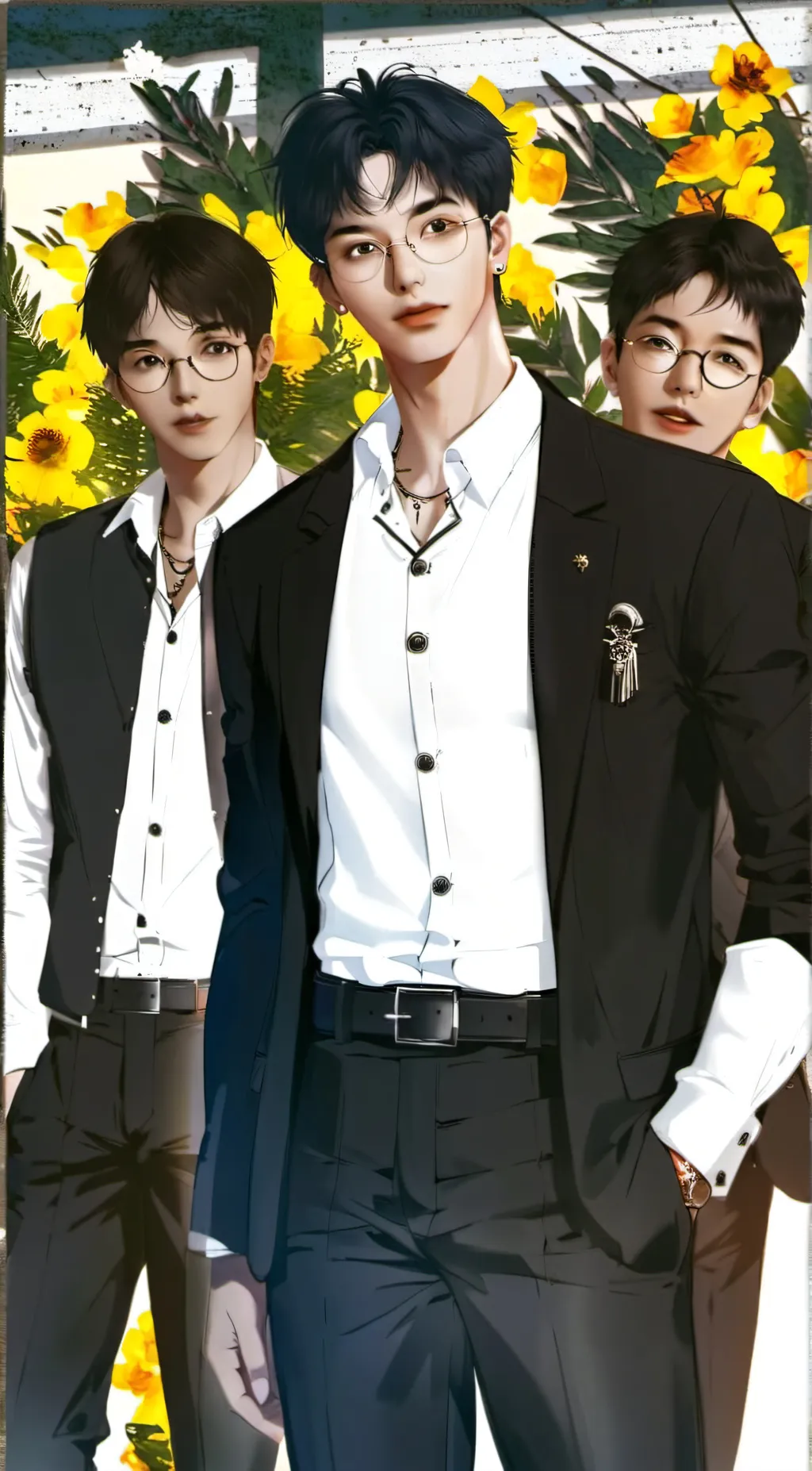 ai character: ashton,liam,henry background