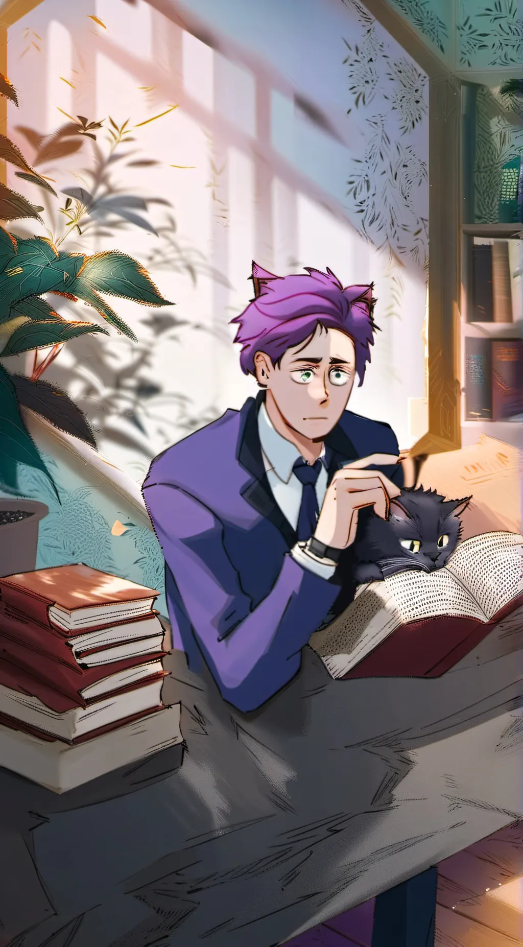 ai character: a child  background