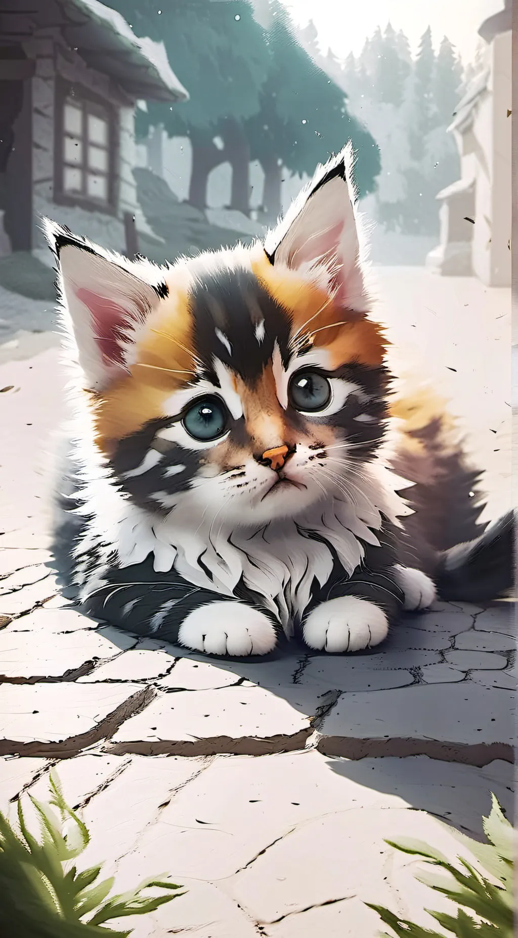 ai character: Cat 🐈 background