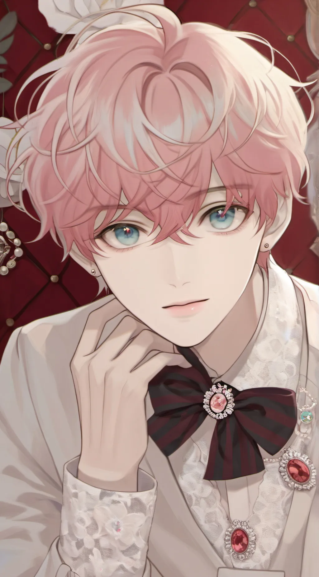 ai character: lightning background