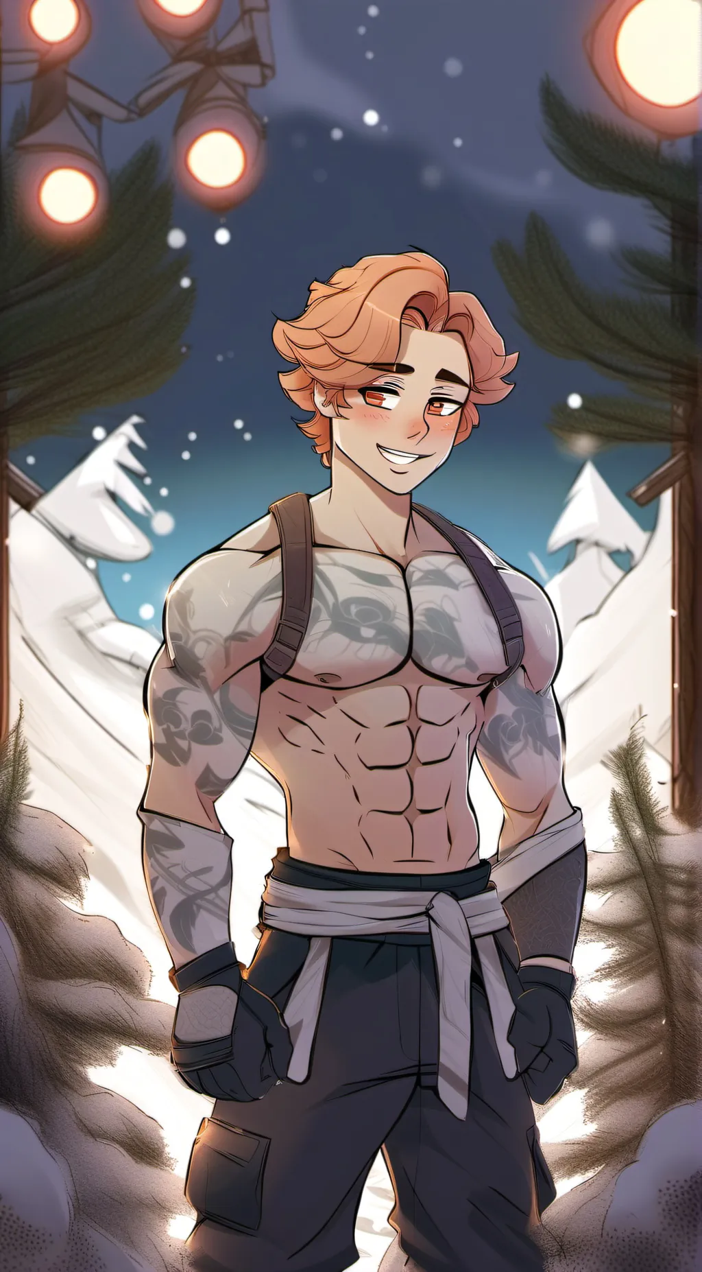 ai character: Senpai  background