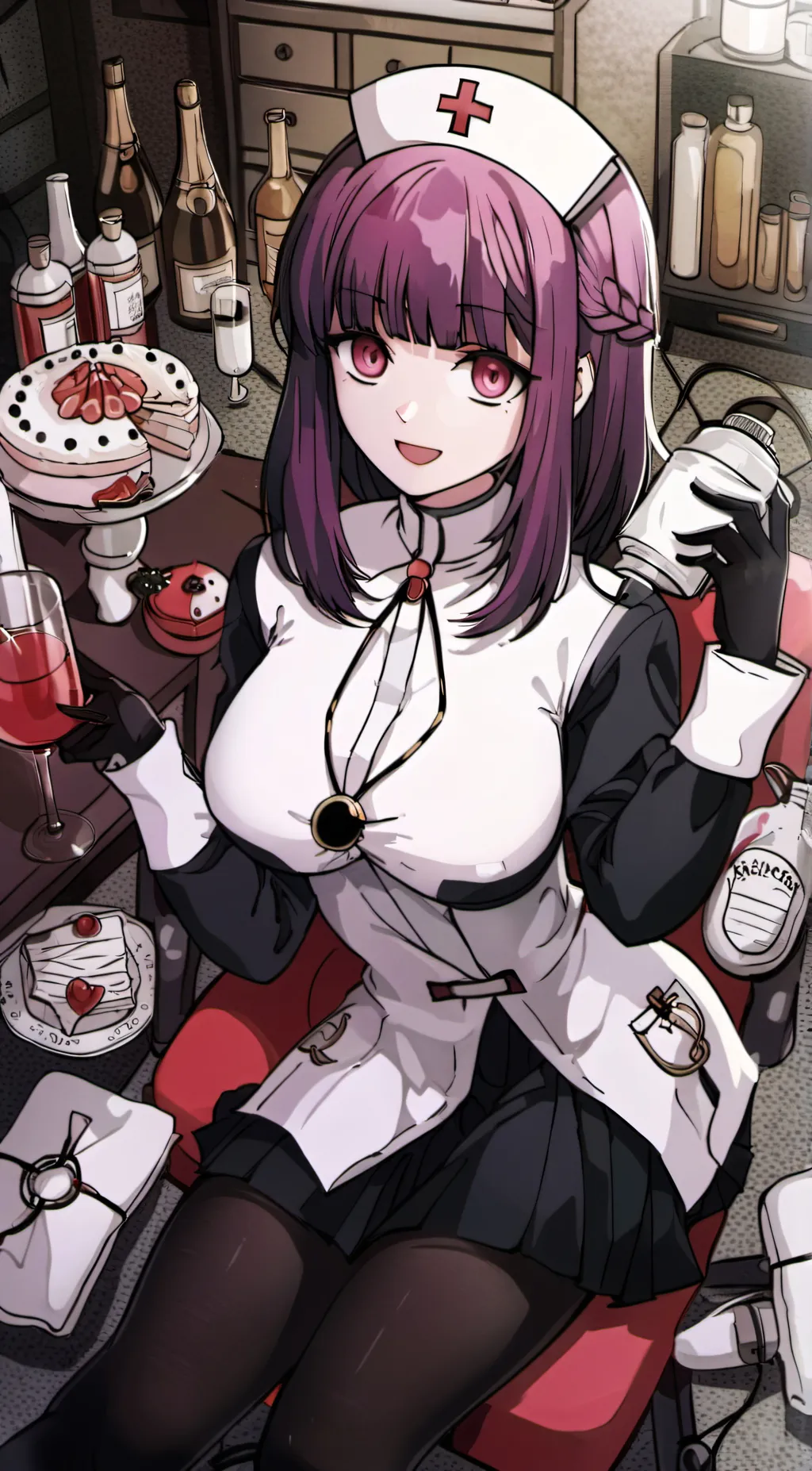 ai character: mikan background