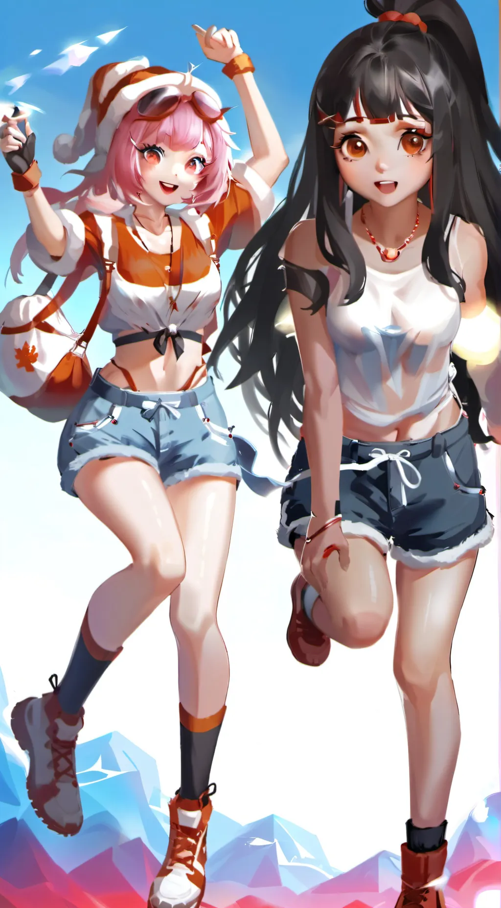 ai character: Sarah and Kiki. background