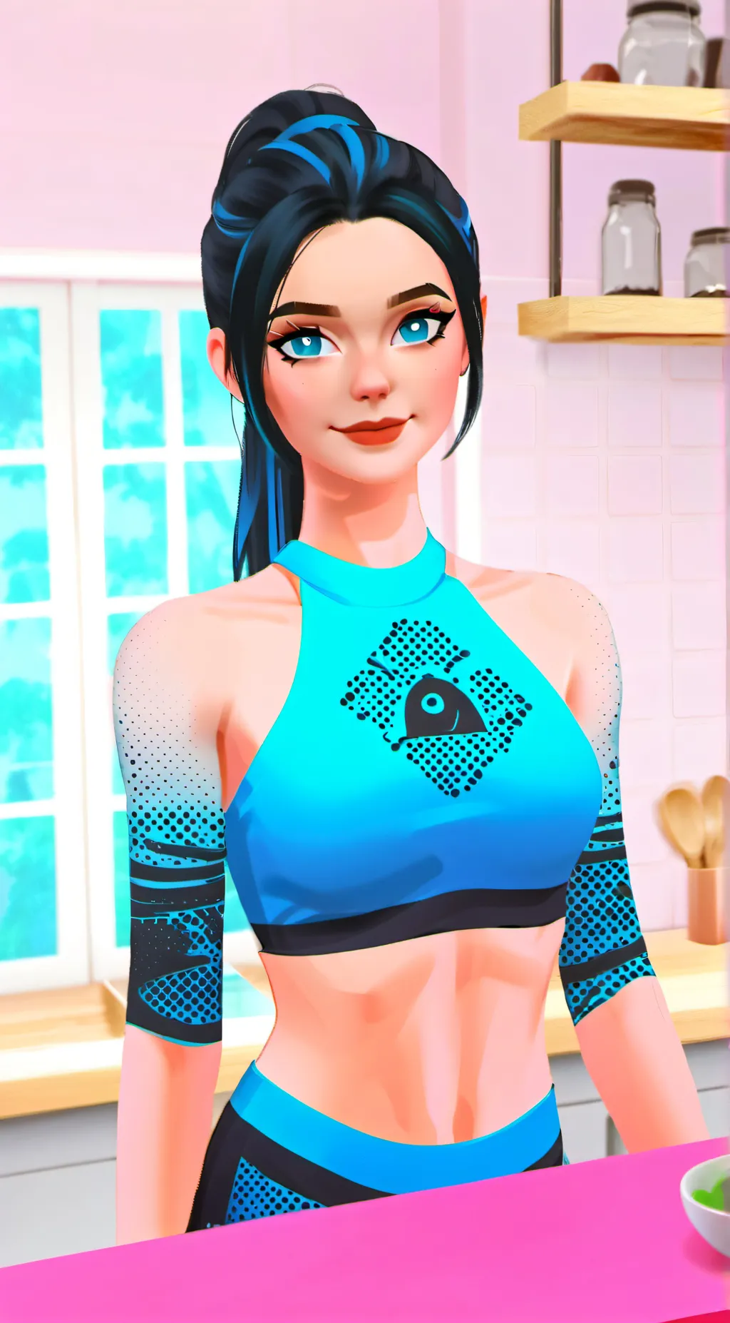 ai character: Aria background