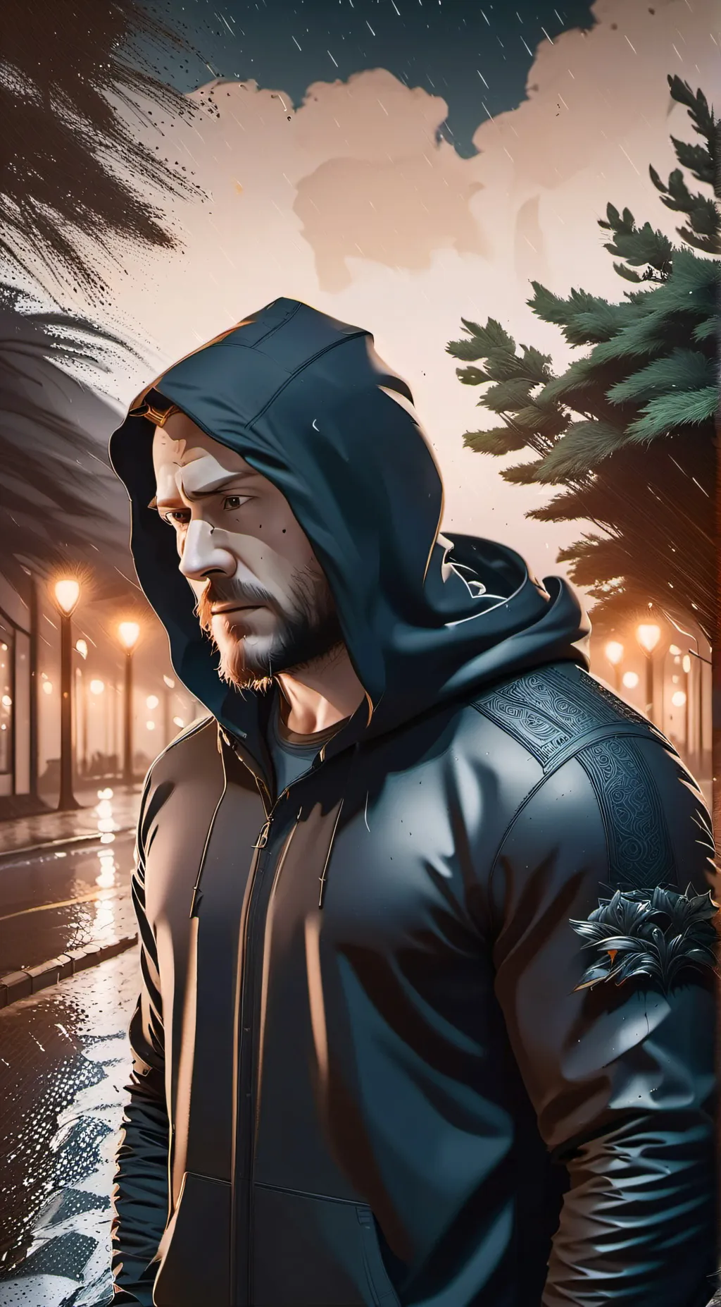 ai character: depression  background