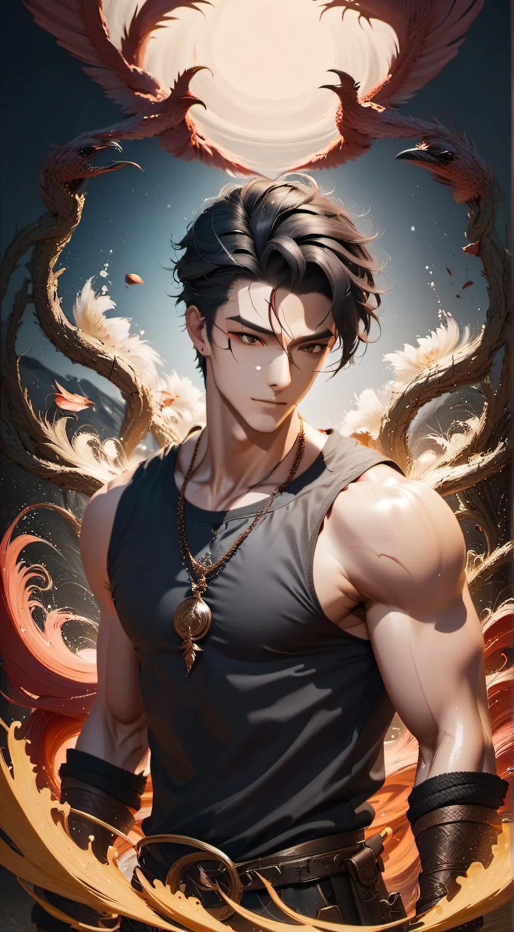 ai character: Leo background