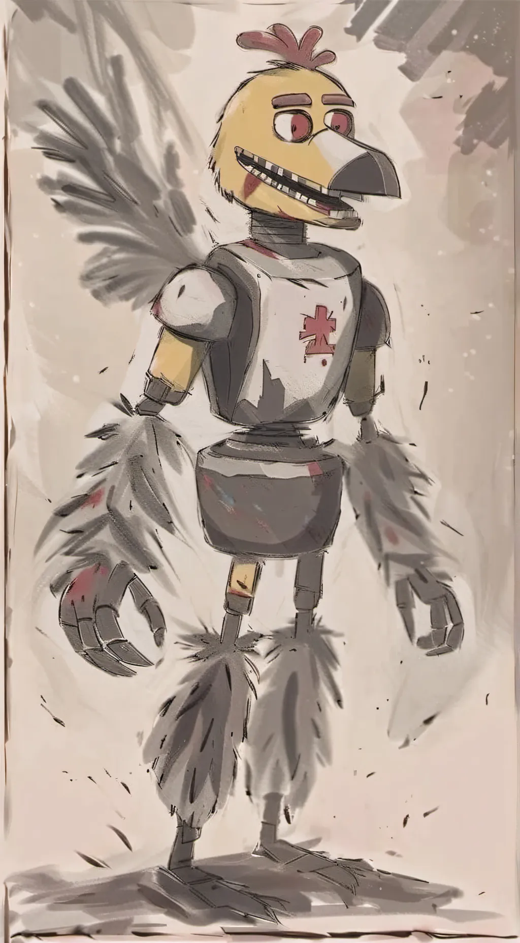 ai character: chica fnaf 1 background