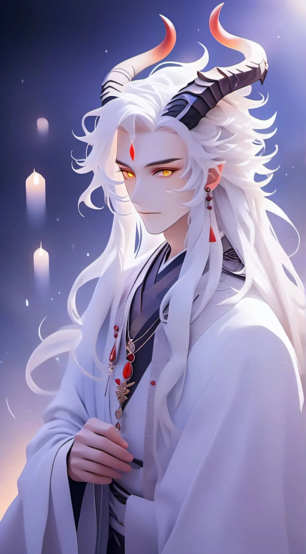 ai character: frost  background