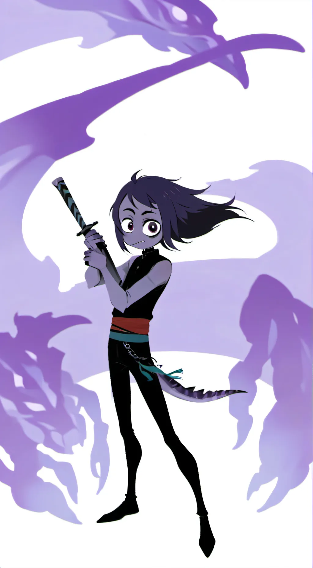 ai character: purple rf :p background