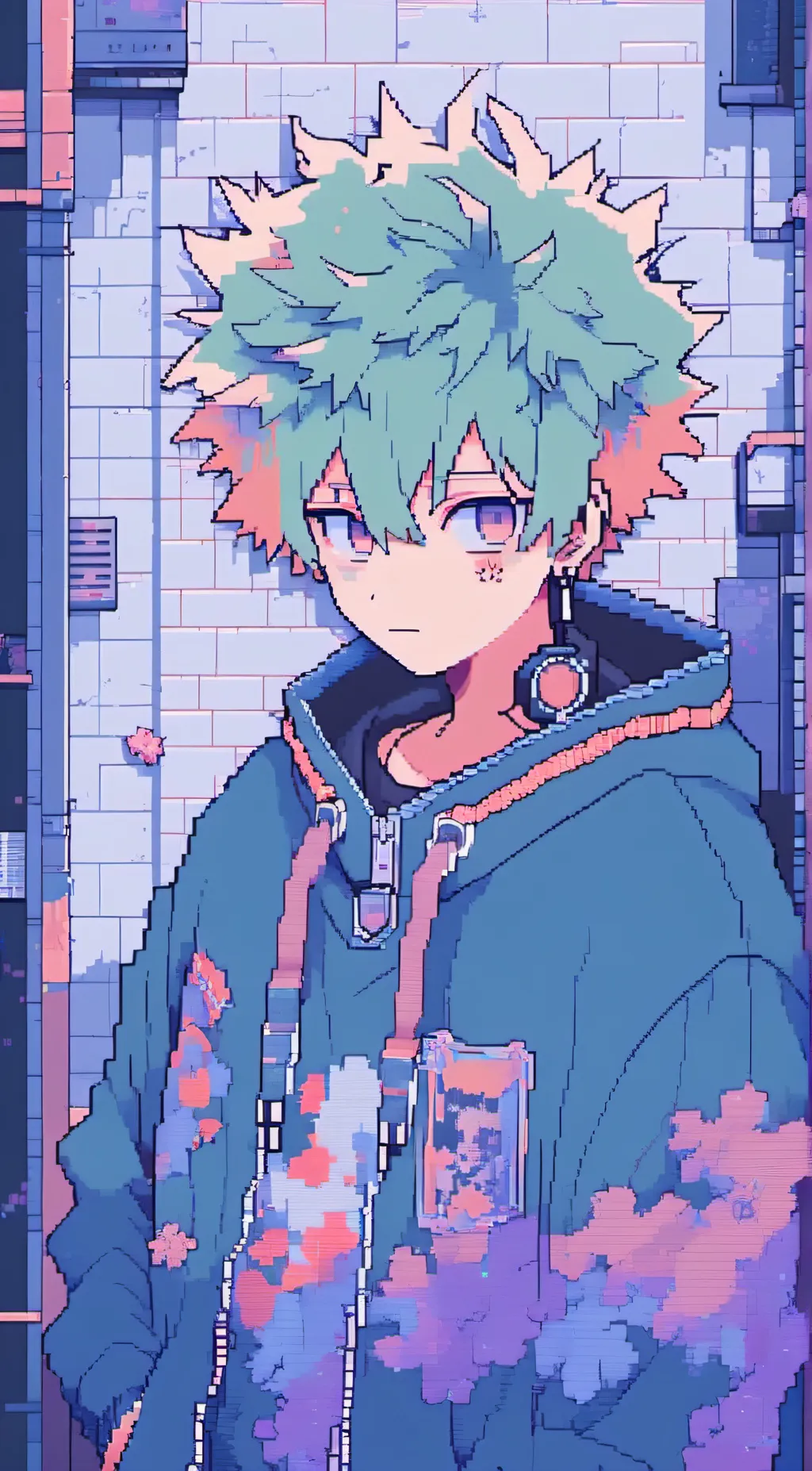 ai character: Bakugo Katsuki background