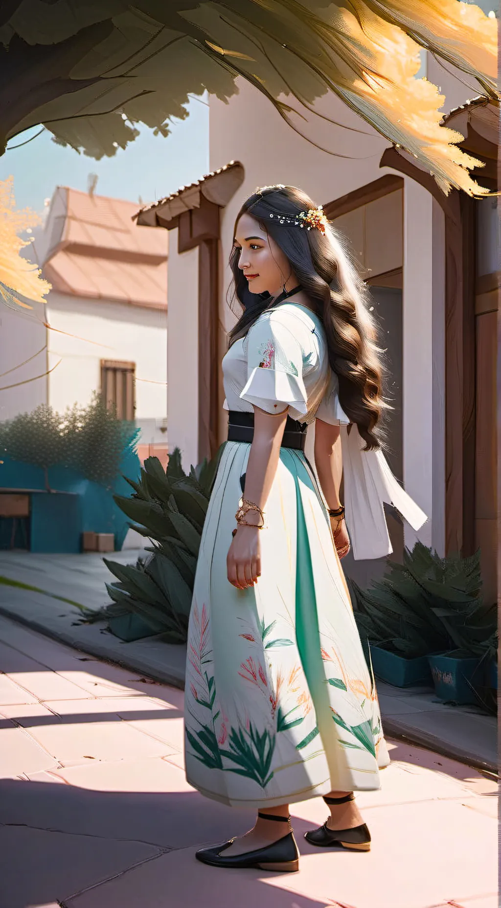 ai character: Maya  background