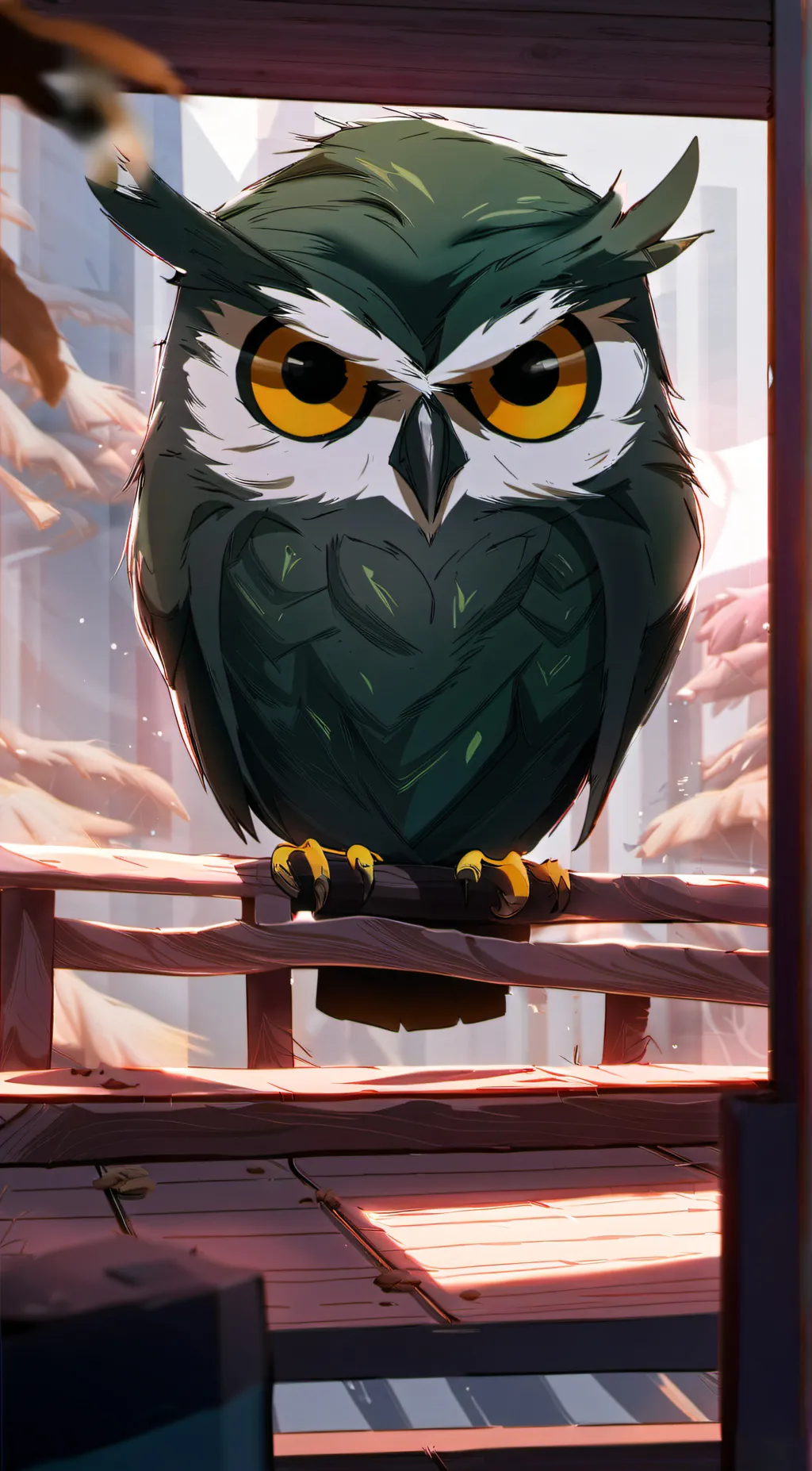 ai character: Duolingo (OH NO!!) background