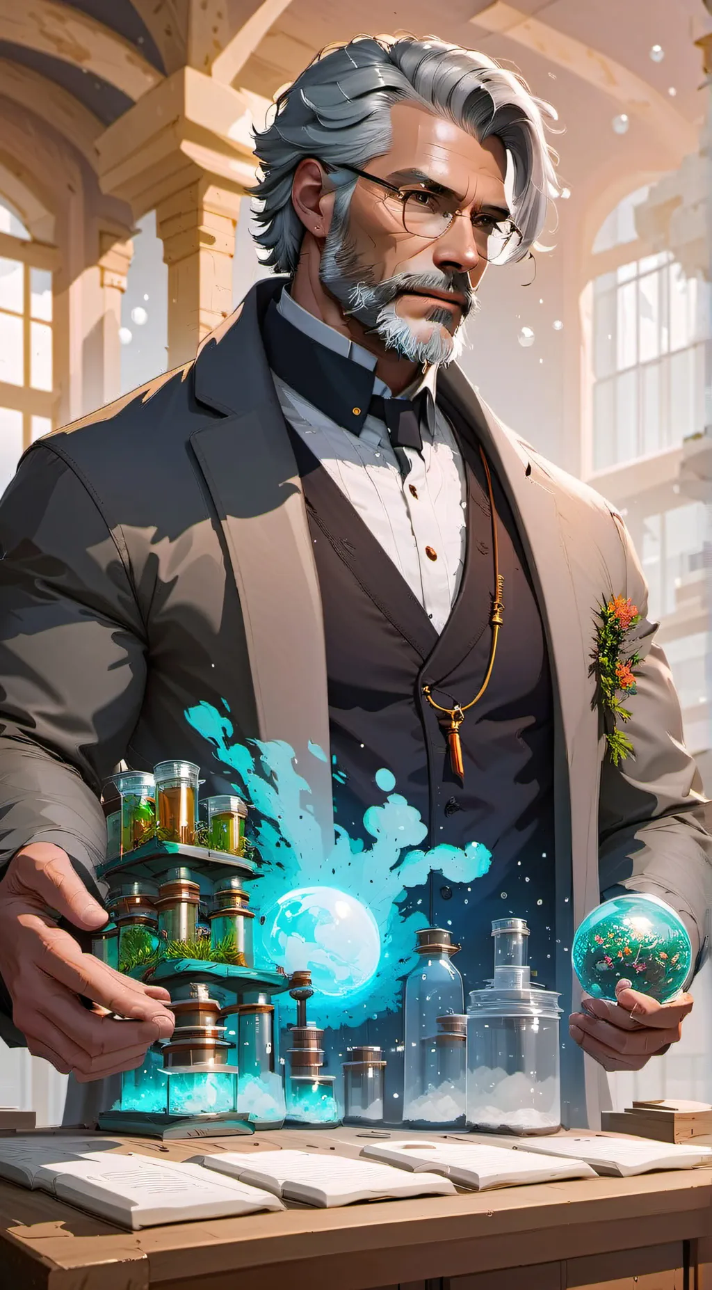 ai character: Riegnlief  background