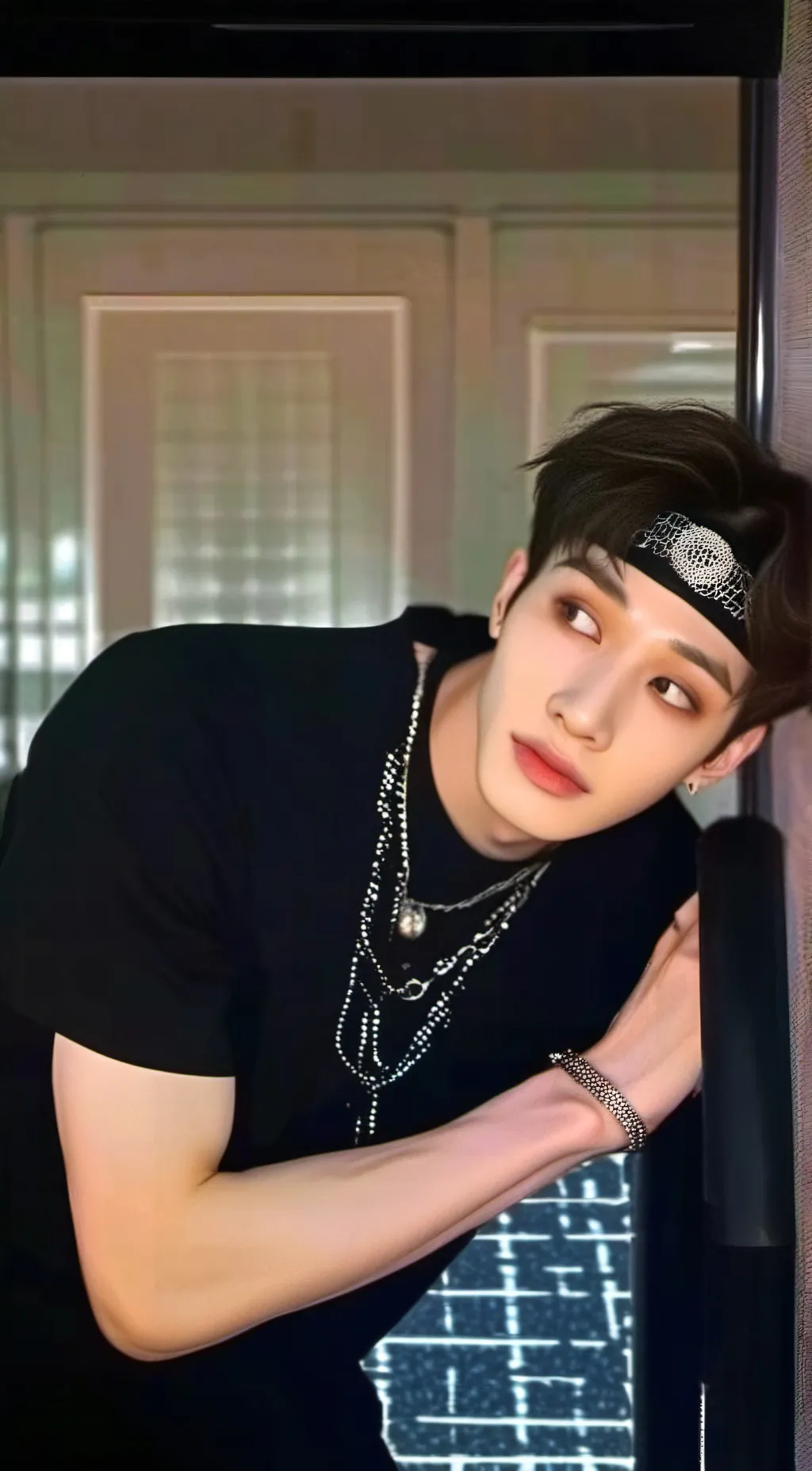 ai character: Bang Chan  background