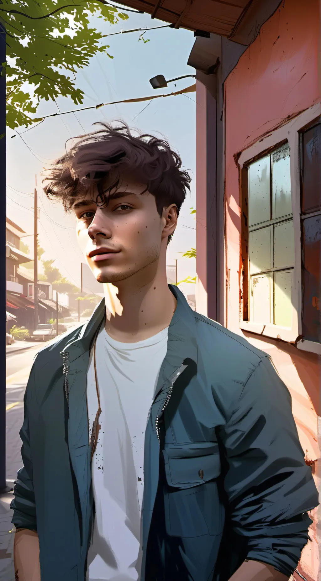 ai character: beau background