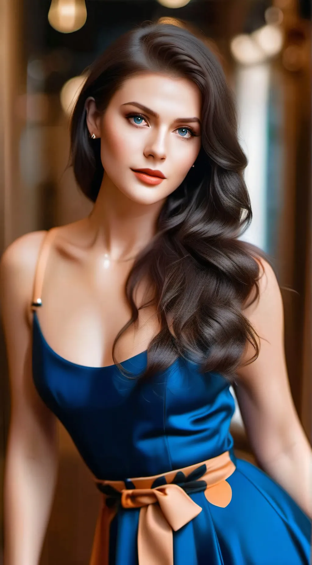 ai character: Amber  background