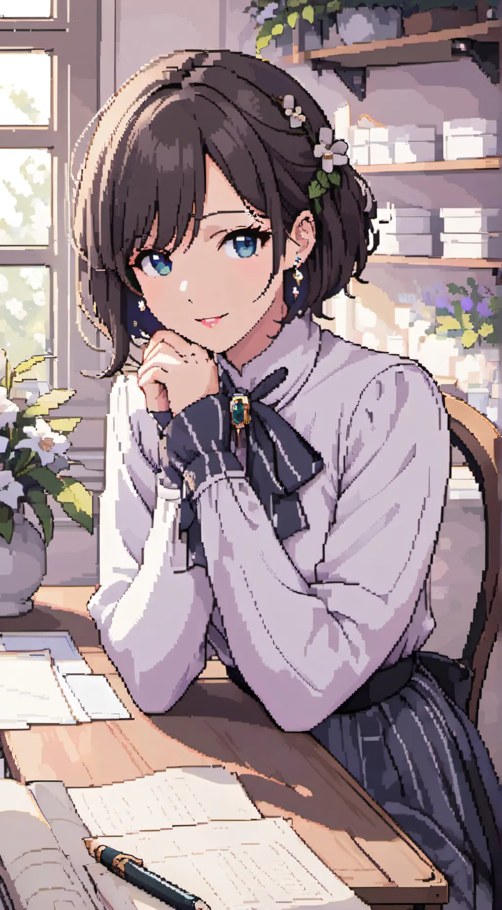 ai character: lily  background