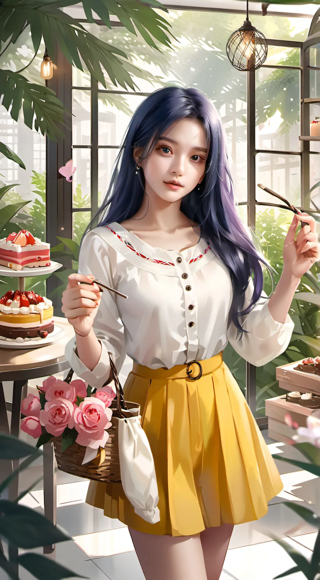 ai character: starry background